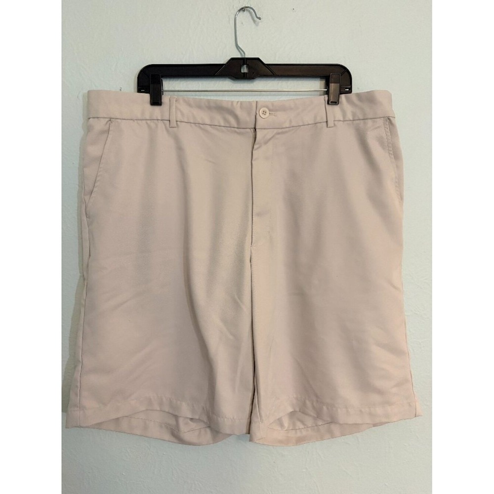 Greg Norman Tasso Elba Golf Shorts Beige Coastal Smart Casual Resortwear Summer